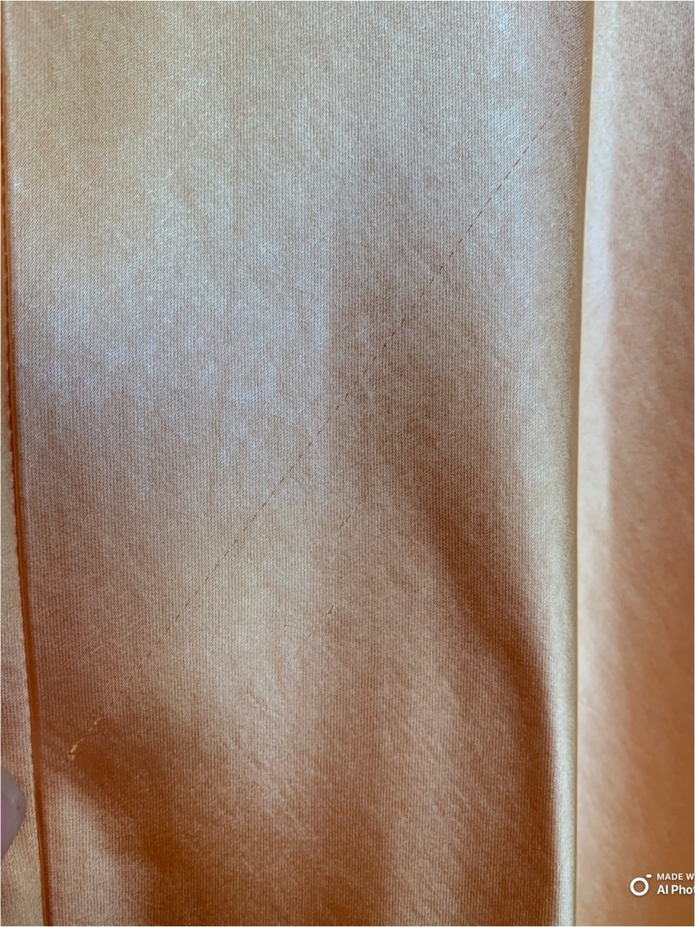 Lulus Large Incredible Love Light Orange Satin Cowl Back Midi Slip Dress NWT - Picture 9 of 16